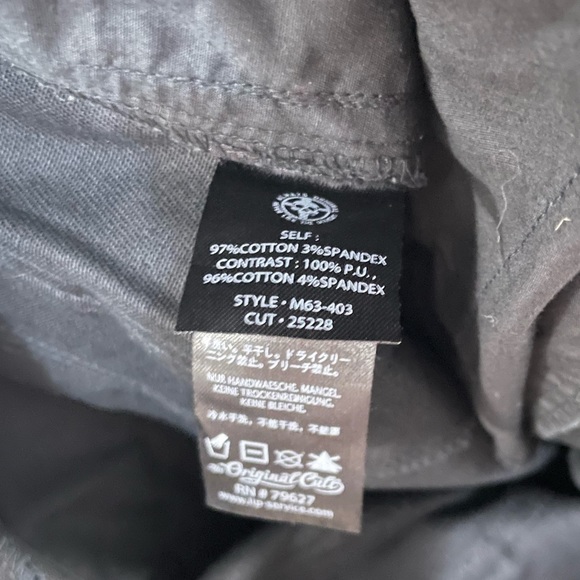 LIP SERVICE Y2K Goth Black Bondage Men’s Shorts Cargo Black Denim EUC - Picture 5 of 5